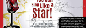 Promotional image for YOU can Sing Like a Star! Yearly Subscription ($499), with musical notes and singing success tips.